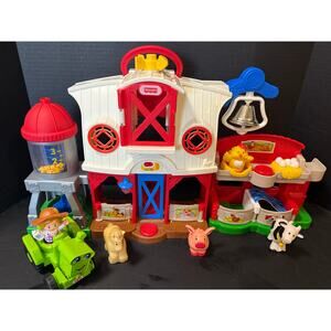 FP Little People Caring For Animals Farm Barn Truck Farmer Animals Smart Stages